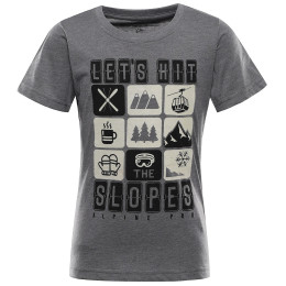 T-shirt enfant Alpine Pro Rejo 3 Grey gris ŠEDÁ