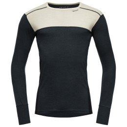 T-shirt fonctionnel homme Devold Lauparen Merino 190 Shirt Man noir / blanc RAW WHITE/INK/BLACK