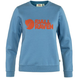 Sweat-shirt femme Fjällräven Fjällräven Logo Sweater W bleu / orange Dawn Blue-Terracotta Brown