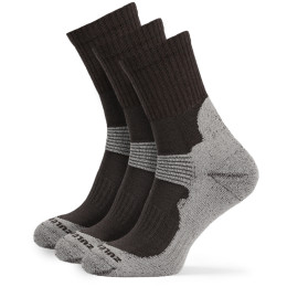 Chaussettes Zulu Merino Men 3 pack gris / brun