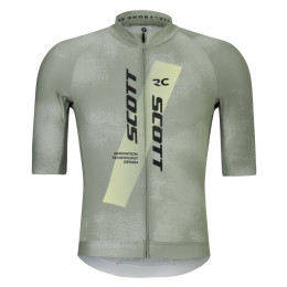 Maillot vélo homme Scott Jersey M's RC Pro gris / vert spray grey/acid yell