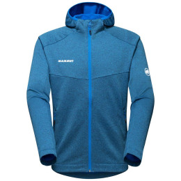 Sweat-shirt homme Mammut Nair ML Hooded Jacket Men bleue ice melange