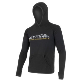 Sweat-shirt homme Sensor Merino Upper Hory vert Black