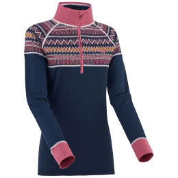 T-shirt fonctionnel femme Kari Traa Løkke H/Z bleu / rose marin