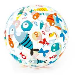 Balle gonflable Intex Lively Print Balls 59040NP bleu / orange Fish