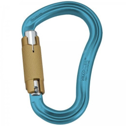 Mousqueton Rock Empire Carabiner HMS Magnum 2T bleue Cyan