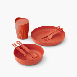 Set de vaisselle Sea to Summit Passage Dinnerware Set 1P 7 Piece rouge Spicy Orange