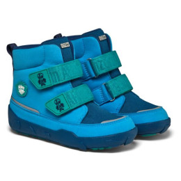 Bottes d'hiver enfant Affenzahn Mid Boot Vegan Comfy Octopus bleu Octopus