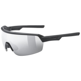 Lunettes sport Uvex Sportstyle 227 vert Black Mat / Mirror Silver