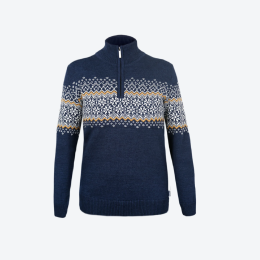 Pull femme Kama 5058 bleu foncé navy