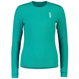 T-shirt fonctionnel femme Mons Royale Cascade Merino Flex 200 Ls Wmns bleue Marina