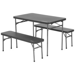 Table avec bancs Coleman Pack Away Set 4 argenté