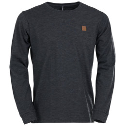 T-shirt fonctionnel homme Fundango Justin Longsleeve T-shirt noir black heather