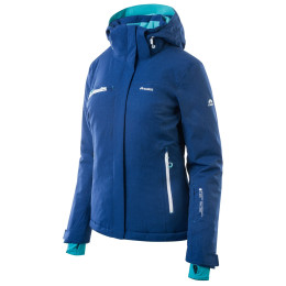 Veste femme Elbrus Lille wo´s bleue NavyMelange/FlowersPrint/ViridianGreen