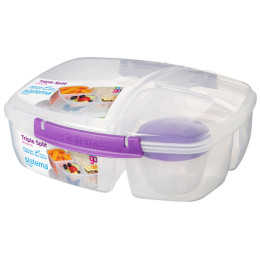 Boîte repas Sistema Triple Split Lunch 2L violet