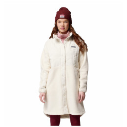Veste d'hiver femme Columbia Cloud Point Long Fleece beige Chalk