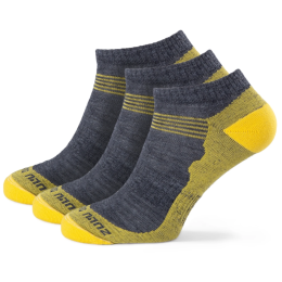 Chaussettes Zulu Merino Summer 3-pack gris / jaune grey/yellow