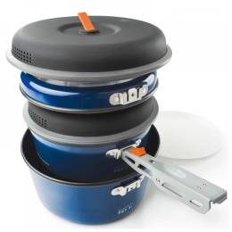 Set de vaisselle GSI Outdoors Bugaboo Ceramic Base Camper Medium bleu blue