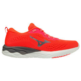 Chaussures femme Mizuno Wave Revolt 2 rouge / gris FieryCoral/MetallicGray/QuietShade