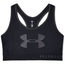 Soutien-gorge sport Under Armour Mid Keyhole Graphic vert Black/JetGray/JetGray