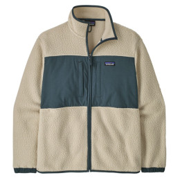 Sweat-shirt homme Patagonia M's Retro Pile Patch Jkt beige /vert Pelican