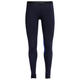 Pantalon sous-vêtement femme Icebreaker 260 Zone Leggings bleu foncé MidnightNavy/RoyalNavy