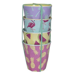 Set de tasses Bo-Camp Cup Funny 4 mix1 BlueGreenRed