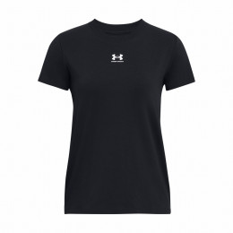 T-shirt femme Under Armour Off Campus Core SS vert Black/White