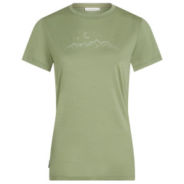 T-shirt femme Icebreaker Women Merino 150 Tech Lite SS Tee Sparkling Stars vert Lichen
