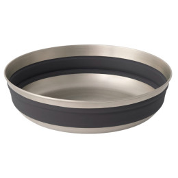 Bol pliant Sea to Summit Detour Stainless Steel Collapsible Bowl L girs Beluga Black