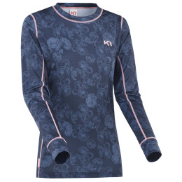 T-shirt fonctionnel femme Kari Traa Fantastisk LS bleue marin