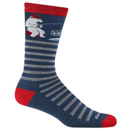Chaussettes homme Darn Tough Wild Life Crew bleu / blanc polar bear lake