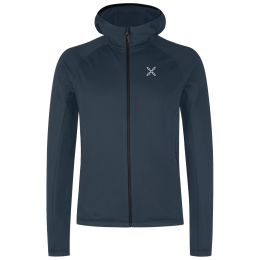 Sweatshirt fonctionnel homme Montura Fadis Grid Hooded Maglia bleu foncé Blueberry