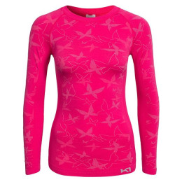 T-shirt femme Kari Traa Butterfly LS II rose Kpink