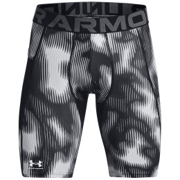 Caleçons fonctionnels homme Under Armour HG Prtd Long Shorts noir / blanc Black / / White