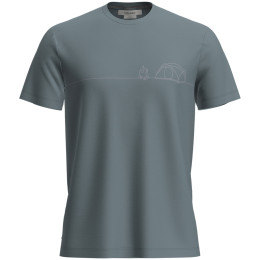 T-shirt fonctionnel homme Icebreaker M Mer 150 Tech Lite SS T Sing Li Cmp bleu Blue Ash