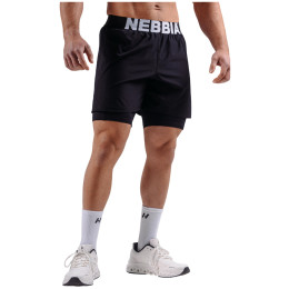 Short homme Nebbia Double-Layer Training Shorts Primal noir BLACK