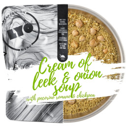 Repas déshydraté Lyo food Cream of Leek & Onion Soup with Pecorino Romano and Chickpeas