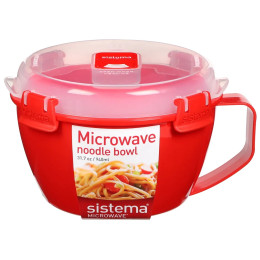 Bol nouilles Sistema Noodle Bowl Microwave rouge red