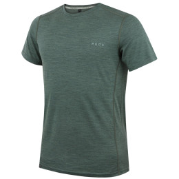 T-shirt homme MOOA MerinoSilk 160 short vert green melange