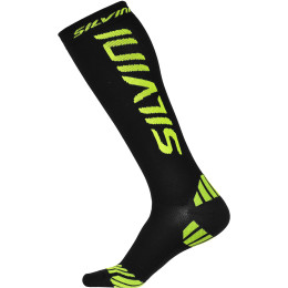 Chaussettes compression Silvini Casalone UA562 noir / jaune Black/Neon