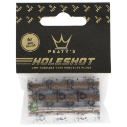 Kit de réparation Peaty´s Holeshot sada náhradních knotů (6X 3Mm) brun