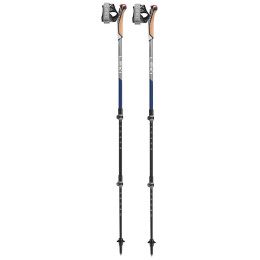 Bâtons de marche nordique Leki Poles Traveller Carbon bleue midnightblue dark metallic-llight anthracite-white