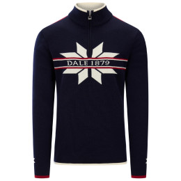 Chandail homme Dale of Norway Nåle Masc. Sweater bleu foncé/blanc Marine Offwhite