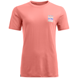 T-shirt fonctionnel femme Ortovox 140 Cool Mtn Gradient Ts rose Blossom