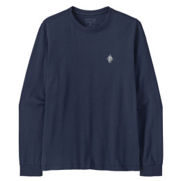 T-shirt homme Patagonia M's L/S MW Hut Tripper Skyline T-Shirt bleu New Navy