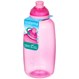 Bouteille Sistema Squeeze Twist ‘n’ Sip 380 ml rose