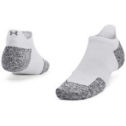 Chaussettes Under Armour AD Run Cushion 1pk NS Tab blanc White / Halo Gray / Reflective