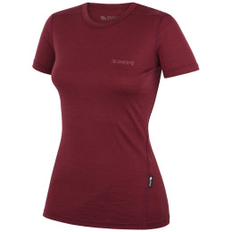 T-shirt femme Zulu Merino 160 Short 4C bordeau wine