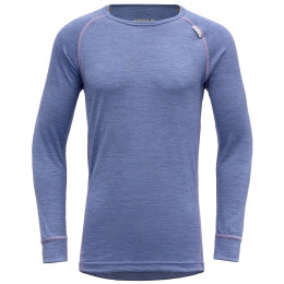 T-shirt enfant Devold Breeze Junior Shirt bleue Bluebell Melange